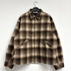 新品 CHECK ブラッシュ キルティング ジャケット