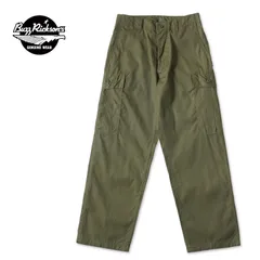 BUZZ RICKSON'S バズリクソンズ パンツ "TROUSERS, MEN'S, COTTON WIND RESISTANT POPLIN, OLIVE GREEN, ARMY SHADE 107 SHORT LENGTH" BR42500