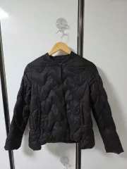 ミールスタジオ ジーン밤色 なみなみ柄 キルティング ダウン ジャケット