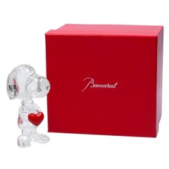 バカラ BACCARAT ハートスヌーピー クリスタル オブジェ 置物