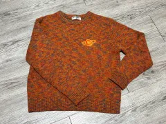 M U SPORTS オレンジ ラウンドネック ニット