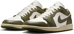 [ナイキ] エア ジョーダン 1 ロー W AIR JORDAN 1 LOW セイル/ココナッツミルク/ミディアムオリーブ DC0774-122 26.5cm [26.5 cm]