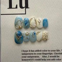 現品限り　ニュアンスネイルチップ　推しネイル　成人式ネイルチップ　ネイル