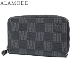 LOUIS VUITTON(ルイ・ヴィトン) ダミエ・グラフィット ジッピー・コインパース コインケース カードケース ミニウォレット 小物 ダミエグラフィットキャンバス ブラック黒 グレー シルバー金具 N63076 40802160967【アラモード】