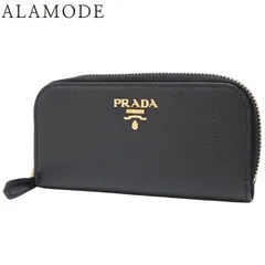 PRADA(プラダ) 6連キーケース キーケース/キーリング 六連 ラウンドファスナー ジップアラウンド 小物 サフィアーノレザー NERO ネロ ブラック黒 ゴールド金具 1PG604 レディース 40802161000【中古】【アラモード】