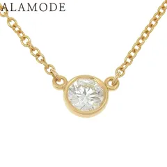 TIFFANY&Co.(ティファニー) D0.22 エルサ・ペレッティ バイザヤード シングル ダイヤモンド ペンダント ダイヤモンド ピンクゴールド K18PG ネックレス アクセサリー ジュエリー 1PD 41100088186【アラモード】