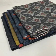 大島紬 羽織り 正絹 5着 羽織りまとめ売り リメイク材料 m-652