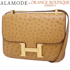 HERMES(エルメス) コンスタンス23 チェスナッツ キャメル茶  オーストリッチ ゴールド金具 〇S刻印 ショルダーバッグ 肩掛け ハンドバッグ レディース 40803002906【中古】【アラモード】 HERMES(エルメス) コンスタンス23 チェスナッツ キャメル茶