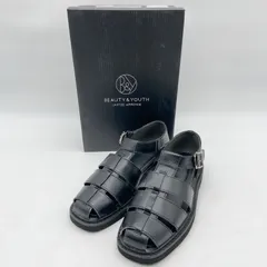 OG21 BEAUTY&YOUTH UNITED ARROWS ビューティー＆ユース ユナイテッドアローズ サンダル ブラック レディース 37H