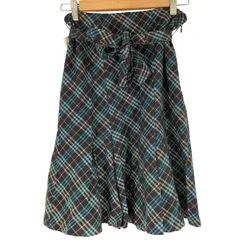 バーバリーブルーレーベル BURBERRY BLUE LABEL チェックプリーツミニスカート レディース  38