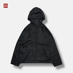 90s OLD UNIQLO パッカブル ナイロンパーカー ブラック M