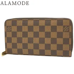 LOUIS VUITTON(ルイ・ヴィトン) ダミエ・エベヌ ジッピー・ウォレット ロングウォレット ジップアラウンド ラウンドファスナー ダミエキャンバス ブラウン茶 ゴールド金具 N60015 40802158088【アラモード】