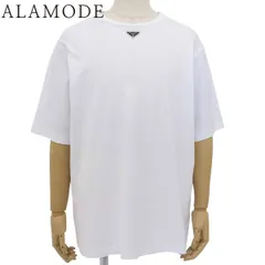 PRADA(プラダ) ロゴプレート Tシャツ 2024年 アパレル 衣類 ファッション 半袖 XL コットン ホワイト白 メンズ 40802155369【中古】【アラモード】 PRADA(プラダ) ロゴプレート Tシャツ 2024年 アパレル 衣類