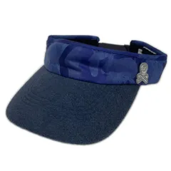 【新品】マークアンドロナ　MARK&LONA サンバイザー　ブルー系 MARK&LONA(マークアンドロナ) LOGO SUN VISOR ロゴ刺繍サンバイザー