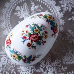 ウェッジウッド　エッグボックス　ミニチュア小物入　卵型 ウェッジウッド エッグボックス ミニチュア小物入 卵型