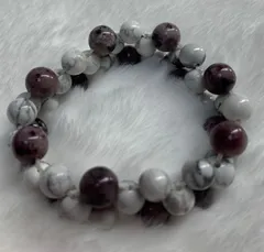 天然石❤️スギライト❤️編み込みブレスレット