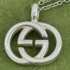 GUCCI インターロッキングg ダブルg 50cm ネックレス [0921b］