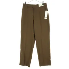 未使用 UNIQLO U ユニクロ ユー ウール スラックスパンツ ブラウン レディース 古着