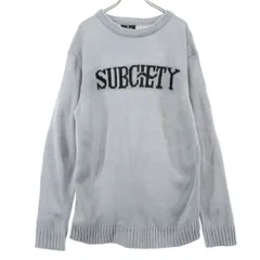 Subciety サブサエティ 長袖 ニット L ブルー系 レディース 古着