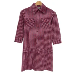 ◇Carhartt 長袖 ネルシャツ ワンピース 七分袖 チェック柄 プルオーバー カーハート レディース