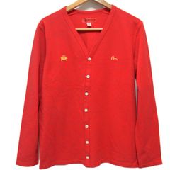 EVISU カーディガン エヴィス カモメ ワンポイント 白 大黒 エビス 