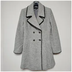 EGOIST グレー ダブル ボタン コート 66 レディース