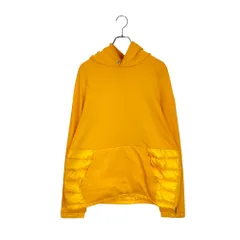MONCLER モンクレール 18AW MAGLIA ダウン切替 パーカー D20918200800 80985 XL イエロー メンズ