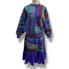 MORIOKA SACHIKO カーディガンとスカートセット絹100% MORIOKA SACHIKO カーディガンとスカートセット絹100% 90s?Vintage