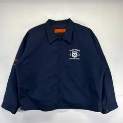 古着 レッドキャップ RED KAP ワークジャケット 大きいサイズ フルジップ ワッペン 中綿 裏地キルティング 3XLT  ネイビー メンズ