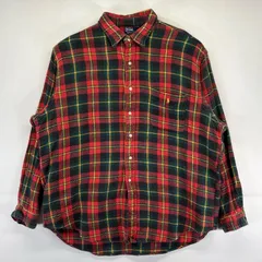 古着 ポロバイラルフローレン Polo by Ralph Lauren 長袖シャツ 大きいサイズ 胸ポケット ワンポイントロゴ チェック柄 2XL マルチカラー メンズ