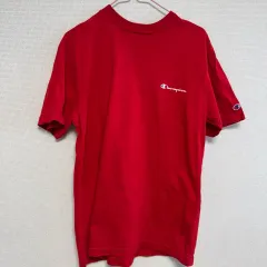 136 Champion 赤色 半袖 Tシャツ M