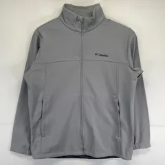 古着 コロンビア Columbia ジャケット ソフトシェルジャケット アウトドア ワンポイントロゴデザイン L TALL  グレー系 メンズ