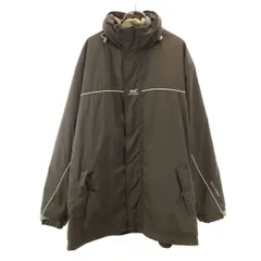 HELLY HANSEN ヘリーハンセン ナイロンジャケット XL ブラウン 中綿ライナー付き アウトドア メンズ 古着
