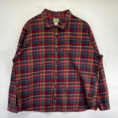 古着 エルエルビーン L.L.Bean 長袖シャツ 大きいサイズ ネルシャツ チェック柄 アウトドア 胸ポケット 2XL マルチカラー メンズ