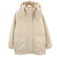 UNIQLO ユニクロ ハイブリッド ダウンコート XL アイボリー レディース 古着