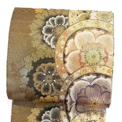 袋帯 川島織物 霞取 松川菱 花亀甲 花菱 金糸 着物 114b p ms - メルカリ