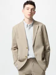 UNIQLO  感動ジャケット/ライト Kando  482221 32BEIGE M