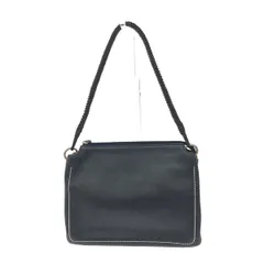 銀座ヨシノヤ ギンザヨシノヤ ワンショルダーバッグ  編込みハンドル/レザー    ネイビー レディース / 240001177005