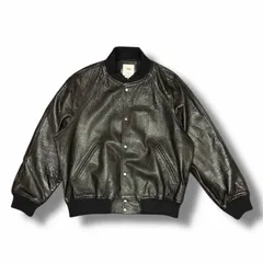 ZARA Leather Bomber Jacket レザーボンバージャケット ブルゾン ザラ ブラック XL （4118M）