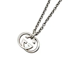 【中古】GUCCI グッチ ネックレス インターロッキングG ネックレス SV925 ユニセックス シルバー