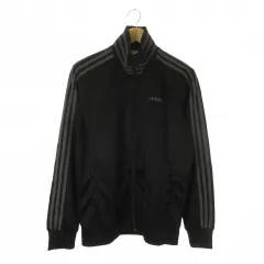 アディダスネオ adidas neo トラックジャケット ジャージ O 黒 ブラック スリーストライプス ロゴ ジップアップ スポーツ /AO16 ■GY99