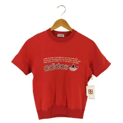 アディダス adidas 80S デサント製 半袖スウェット レディース 表記無 