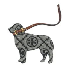 【栄】トリーバーチ 161576 レトリバー ネイビーブラック ベージュ系 レザー 犬 ドッグ バッグチャーム 小物 その他 本体品のみのサムネイル
