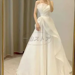 【新品未使用】ウエディングドレス 花嫁 ドレス 前撮りドレス ウェディングドレス 二次会ドレスオフショルダー オフショル 前撮り ドレス 花嫁 かわいい  二次会ドレス フォトウェディング 可愛い シンプル 後撮り 結婚式