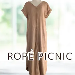 USED ROPE' PICNIC 2WAYロングワンピース ベージュ サイズ38 半袖 レディース ロペピクニック