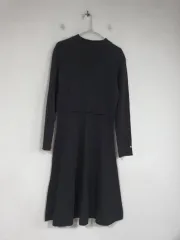 ナイスクラップ レディース ブラック ウール ニット ロング ONE PIECE 55