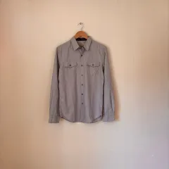 新品 FOREVER 21 カジュアル シャツ S 正規品 ポケット ストライプ