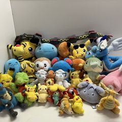 ◆ [정크품] 32 점 정리 상품 포켓몬 인형 장난감 루기아 루카리오 아로라 로콘 히멘카 레크 우자 냐스빠 (포켓피스) 등 현재 제품 6kg