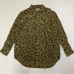 ◆ Paul Smith ポール・スミス 長袖シャツ アメリカン・ジャケット トップス 総柄 生地イタリア製 レーヨン グリーン系？ Mサイズ メンズ 古着 0.3kg