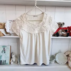 axes レイ ブラウス アイボリー 半袖